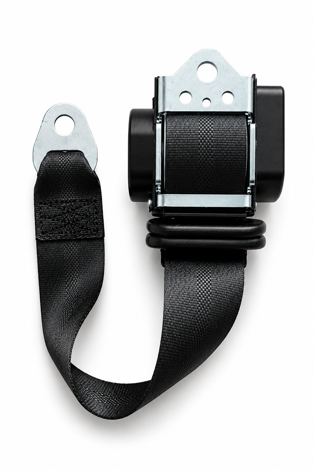Commercial vehicle passing roadworthiness inspection with compliant seat belt system